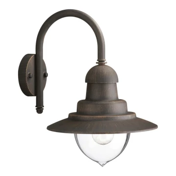 Philips 01652/06/PN - Aplique exterior RAINDROP 1xE27/53W/230V IP44