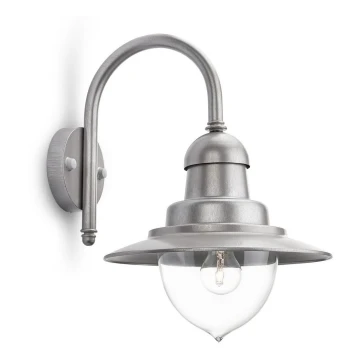 Philips 01652/52/PN - Aplique exterior RAINDROP 1xE27/60W/230V IP44