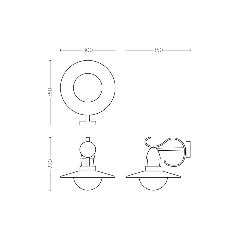 Philips 01816/30/PN - Lámpara exterior  MYGARDEN TOPIARY 1xE27/60W/230V IP44