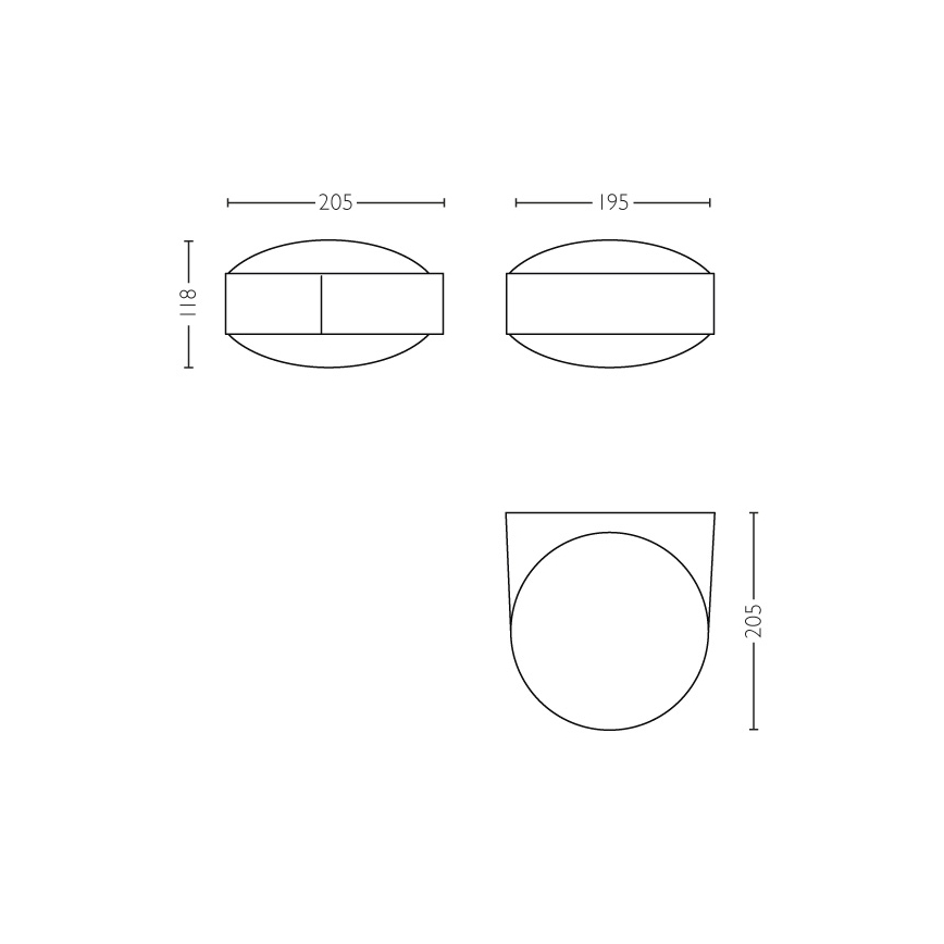 Philips - Aplique exterior E27/42W IP44