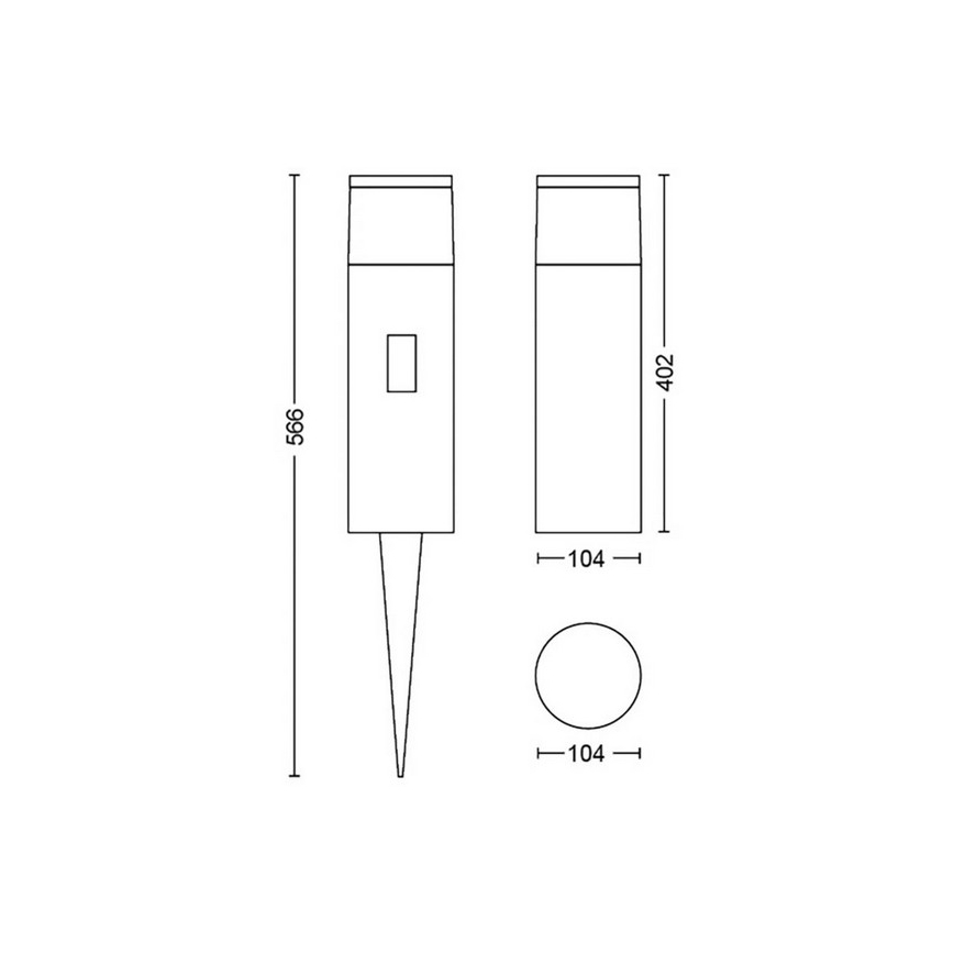 Philips 17437/30/P7 - Lámpara LED RGB exterior HUE CALLA LED/8W/230V IP65