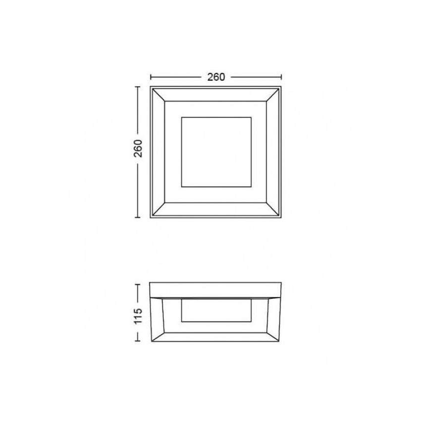 Philips - LED RGBW Aplique de exterior regulable Hue ECONIC LED/15W/230V 2000-6500K IP44