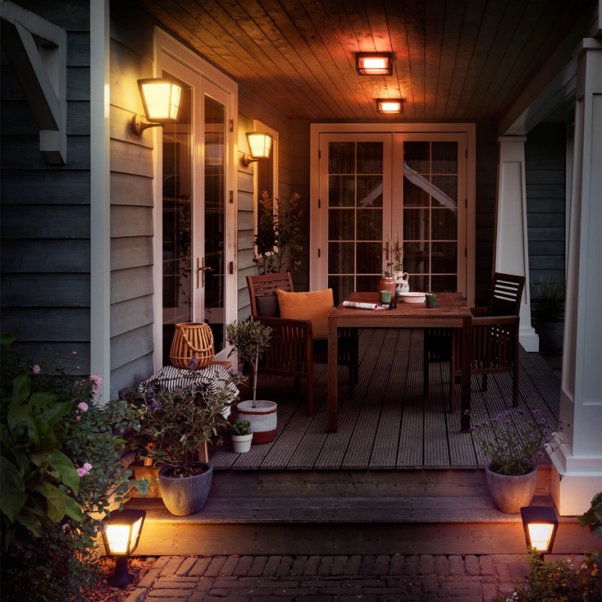 Philips - LED RGBW Aplique de exterior regulable Hue ECONIC LED/15W/230V 2000-6500K IP44