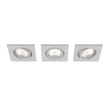 Philips 50123/87/P0 - SET 3x LED luminaria regulable CASEMENT LED/4.5W/230V