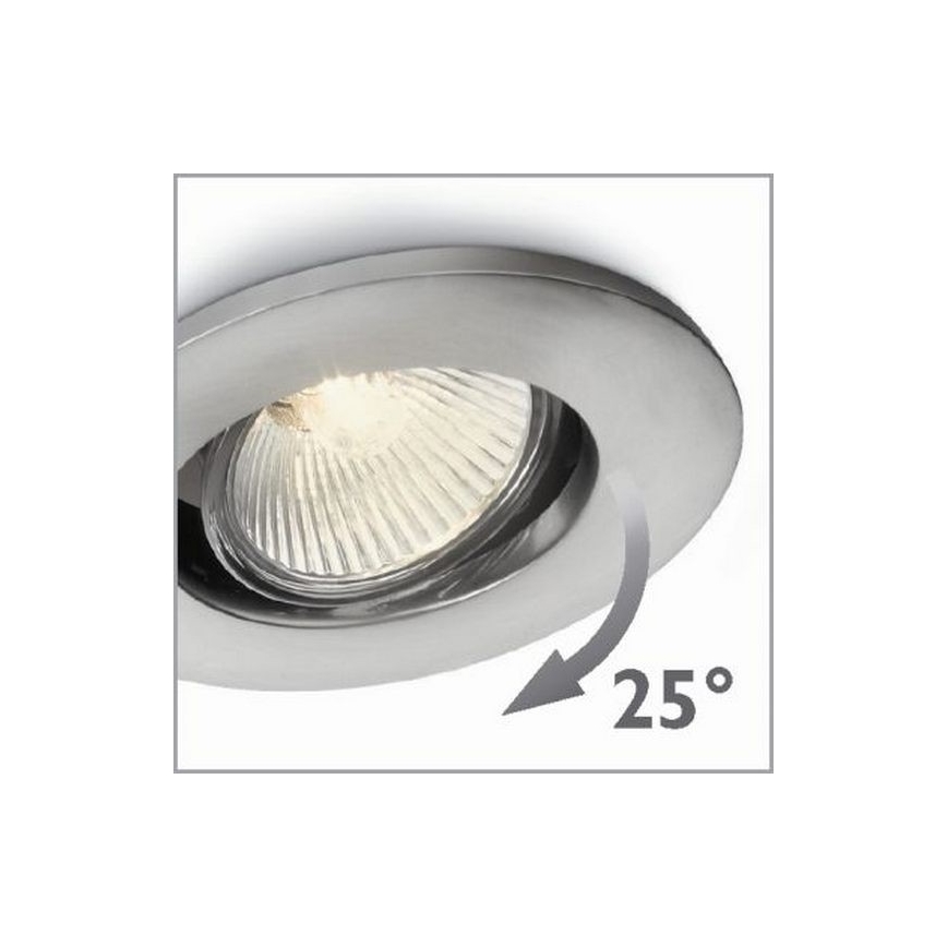 Philips 57959/17/PN - Lámpara empotrable AGENA 1xGU10/35W/230V