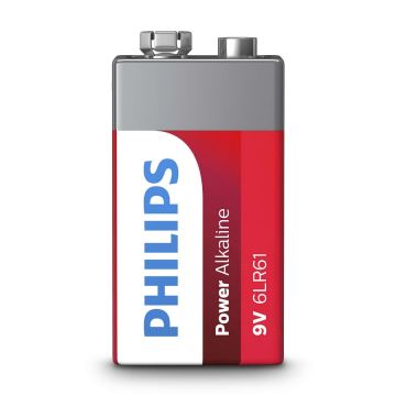 Philips 6LR61P1B/10 - Pila alcalina 6LR61 POWER ALKALINE 9V