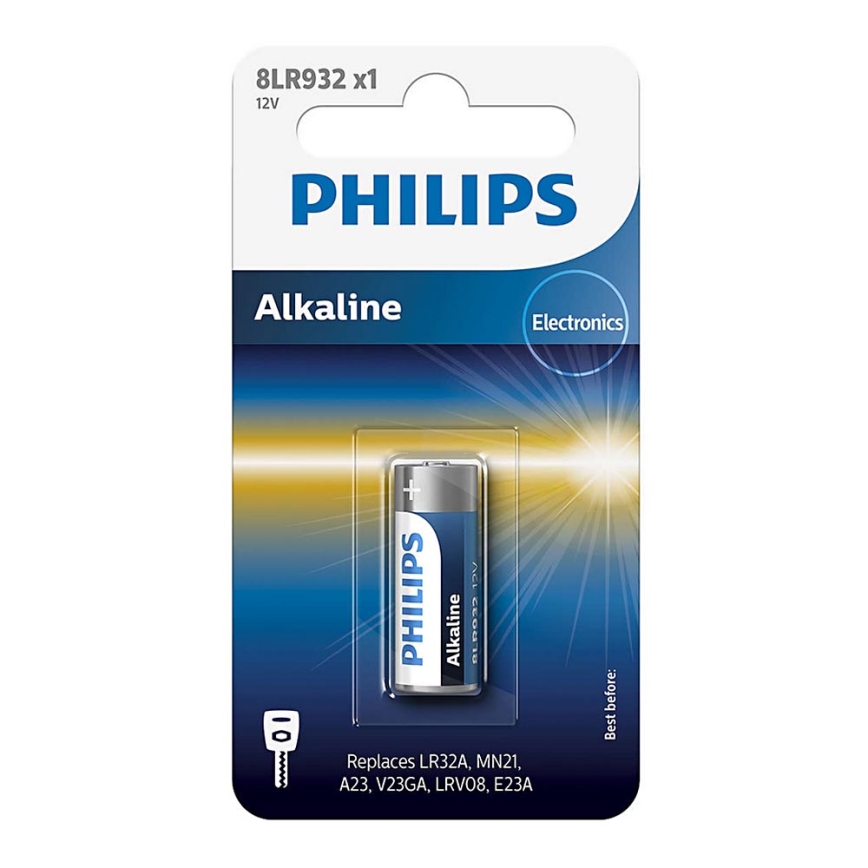 Philips 8LR932/01B - Pila alcalina 8LR932 MINICELLS 12V 50mAh