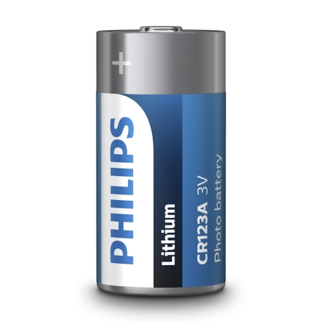 Philips Pila CR123A minicélulas de litio / 01B, Litio de alta calidad