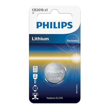 Philips CR2016/01B - Batería de litio botón CR2016 MINICELLS 3V 90mAh