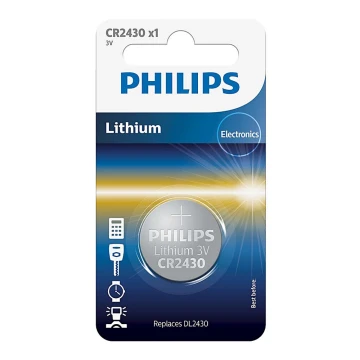 Philips CR2430/00B - Batería de litio botón CR2430 MINICELLS 3V 300mAh