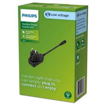 Philips - de exterior Adaptador de corriente principal GARDENLINK 12W/24/230V IP44