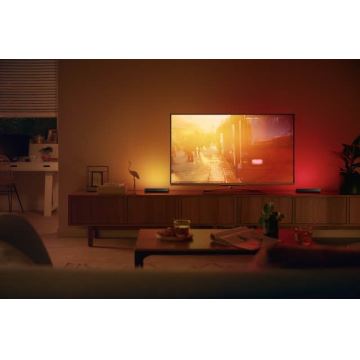 Philips - Lámpara de mesa LED RGB regulable HUE AMBIANCE LED/6W/230V negra