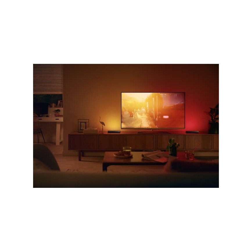 Philips - Lámpara de mesa LED RGB regulable HUE AMBIANCE LED/6W/230V negra