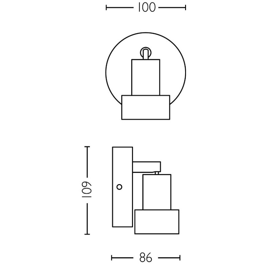 Philips - Foco CONDUIT 1xGU10/5W/230V negro/latón