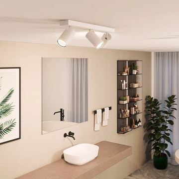 Philips - Foco de baño IDRIS 3xGU10/5W/230V IP44 blanco