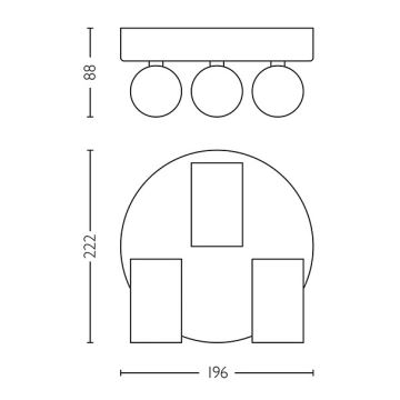 Philips - Foco de baño IDRIS 3xGU10/5W/230V IP44 blanco