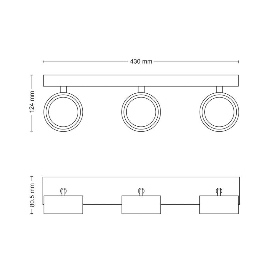 Philips - Foco LED 3xLED/5,5W/230V blanco