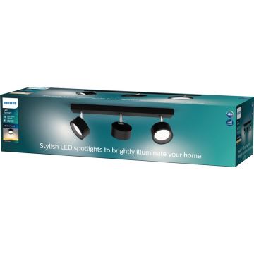 Philips - Foco LED 3xLED/5,5W/230V negro
