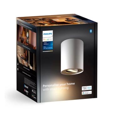 Philips - Foco LED regulable Hue PILLAR 1xGU10/4,2W/230V 2200-6500K blanco