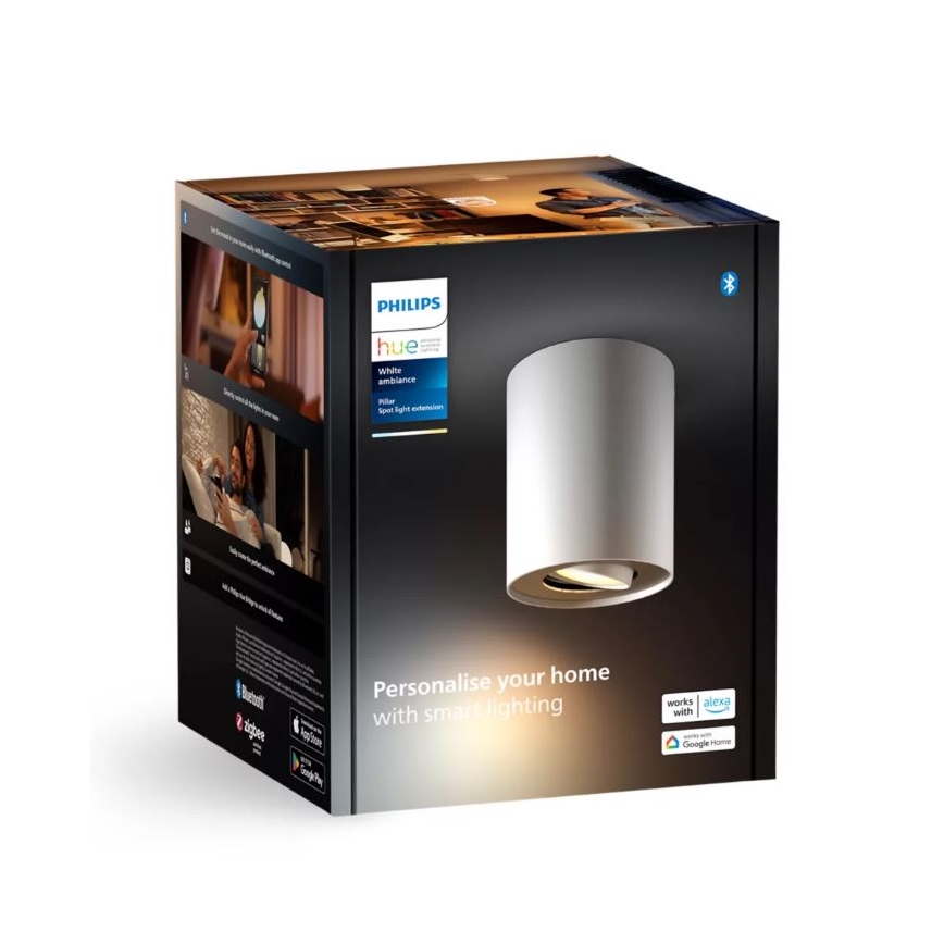 Philips - Foco LED regulable Hue PILLAR 1xGU10/4,2W/230V 2200-6500K blanco