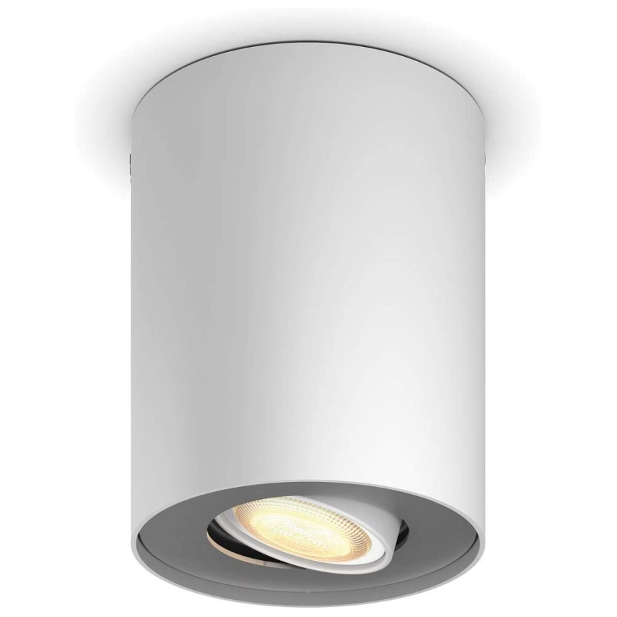 Philips - Foco LED regulable Hue PILLAR 1xGU10/4,2W/230V 2200-6500K + control remoto blanco