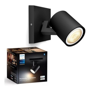 Philips - Foco LED regulable Hue RUNNER 1xGU10/4,2W/230V 2200-6500K negro