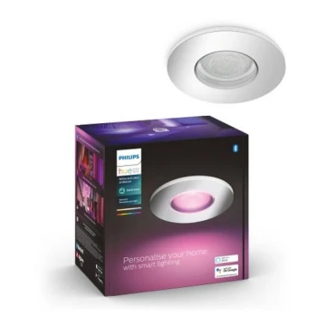 Philips - Lámpara de baño LED RGB regulable Hue XAMENTO 1xGU10/5,7W/230V IP44 2000-6500K