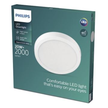 Philips - Lámpara de techo LED LED/20W/230V 2700K blanco