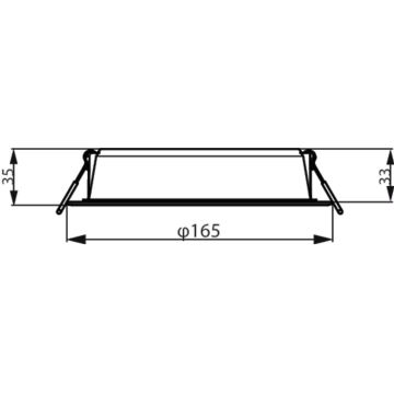 Philips - Lámpara empotrable LED MESON LED/16,5W/230V 3000K