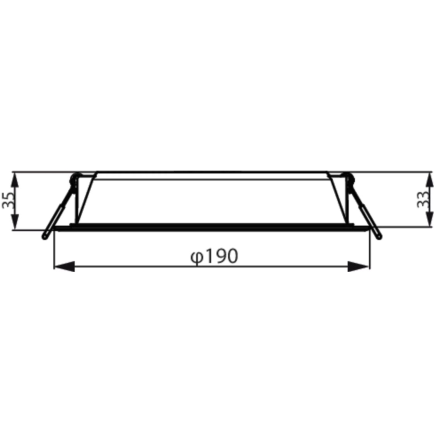 Philips - Lámpara empotrable LED MESON LED/20W/230V 4000K