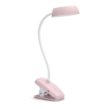 Philips - Lámpara LED regulable con clip DONUTCLIP LED/3W/5V CRI 90 rosa