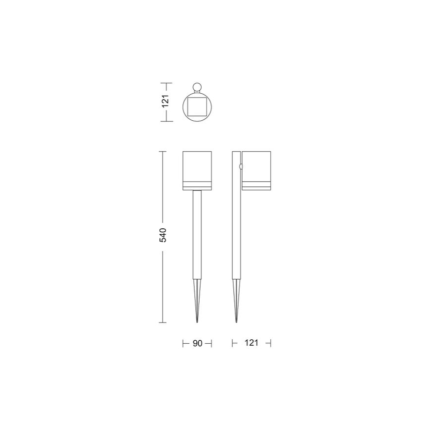 Philips - Lámpara solar LED FYCE LED/1,5W/3,7V IP44