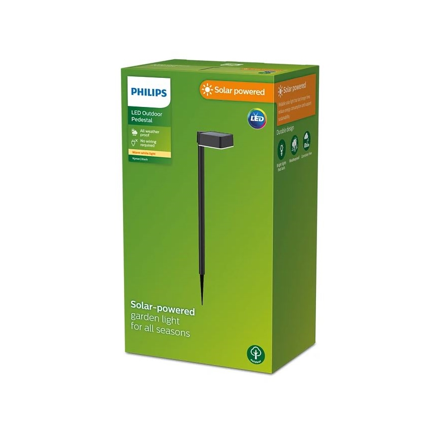 Philips - Lámpara solar LED VYNCE LED/1,5W/3,7V IP44