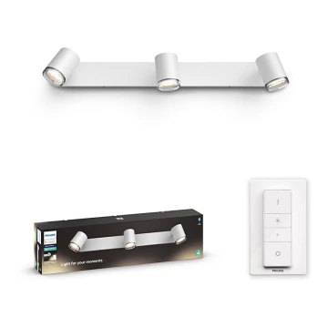 Philips - LED Aplique regulable para el baño Hue ADORE 3xGU10/5W/230V IP44