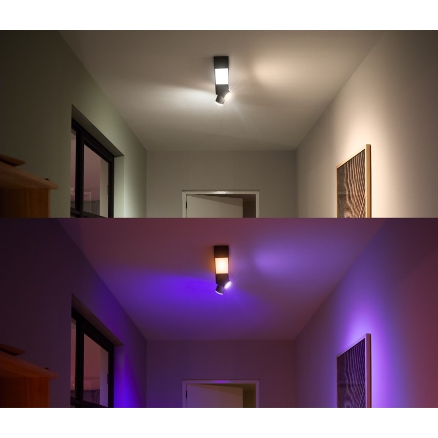 Philips - LED RGBW Foco regulable Hue CENTRIS LED/11W/230V + 2xGU10/5,7W