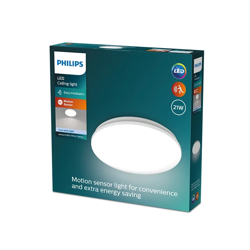 Philips - Plafón LED con sensor ACUNA LED/21W/230V 4000K