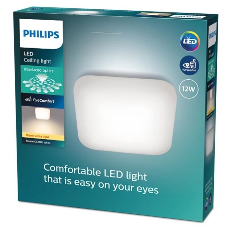 Philips - Plafón LED LED/12W/230V 2700K