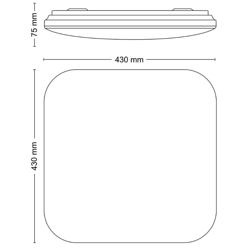 Philips - Plafón LED LED/24W/230V 2700K