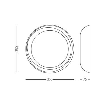 Philips - Plafón LED regulable FLETA LED/10W/230V 2700K blanco