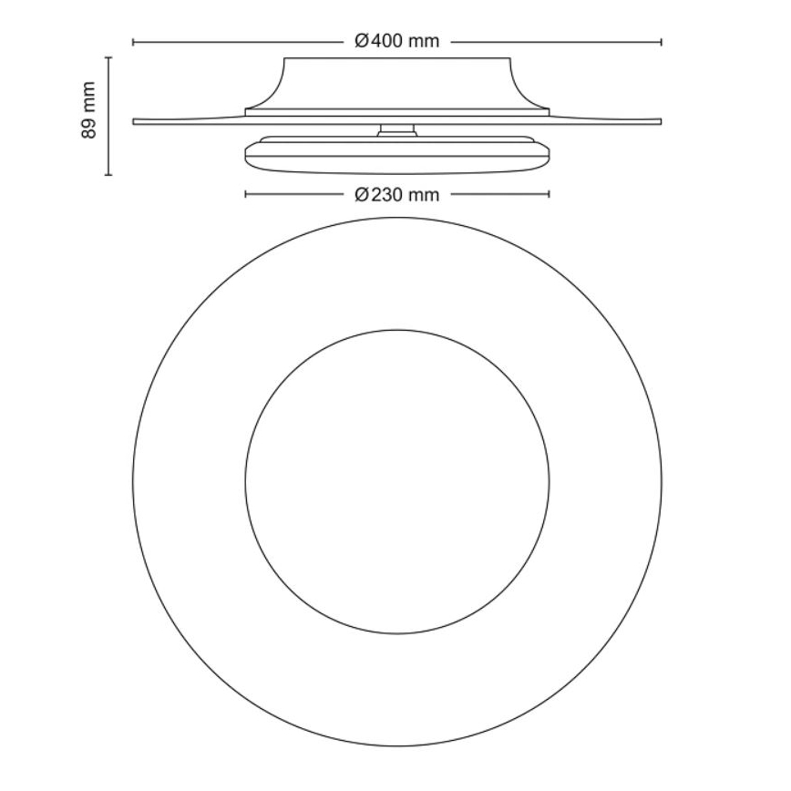 Philips- Plafón LED regulable SCENE SWITCH LED/30W/230V 2700K plata