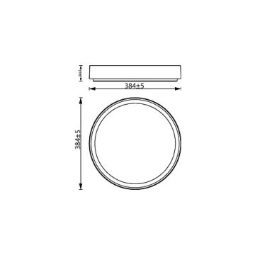 Philips - Plafón LED regulable HANNO LED/24W/230V 2700K blanco