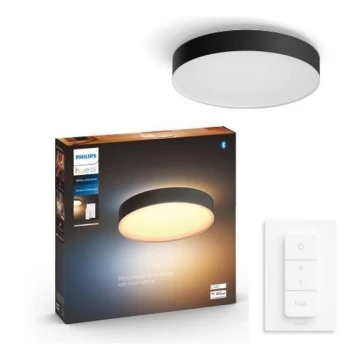 Philips - Plafón LED regulable Hue LED/33,5W/230V 2200-6500K d. 425 mm negro + mando a distancia