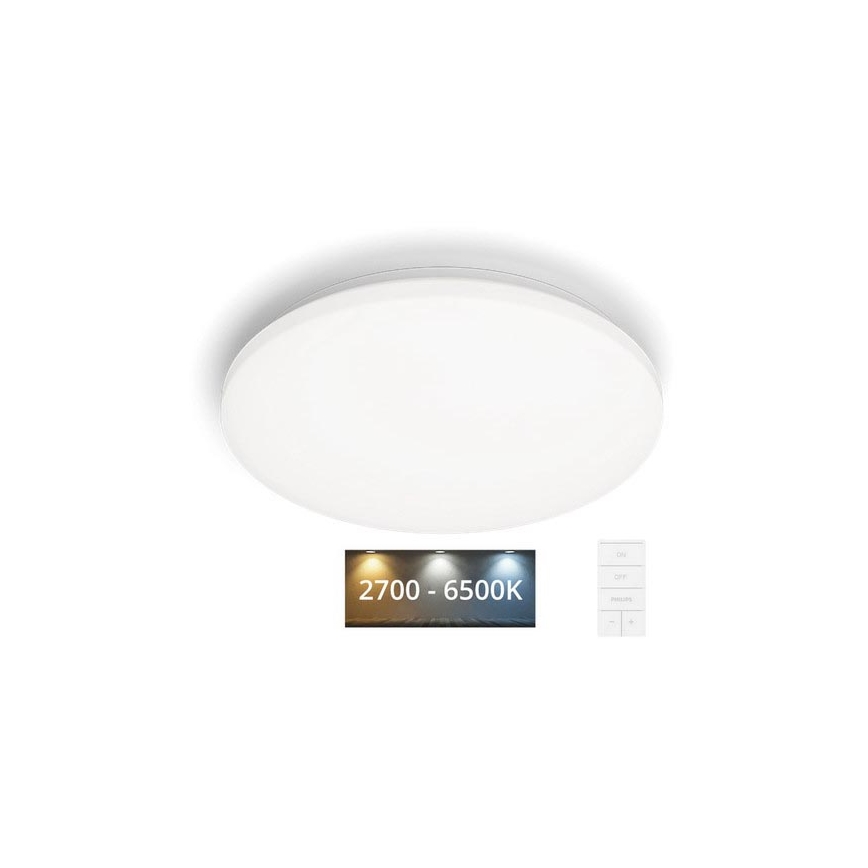 Philips - Plafón LED regulable LED/40W/230V 2700-6500K + control remoto