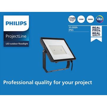 Philips - Proyector LED para exteriores PROJECTLINE LED/150W/230V IP65 3000K