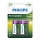 Philips R14B2A300/10 - 2 pz. Baterías recargables C MULTILIFE NiMH/1,2V/3000 mAh