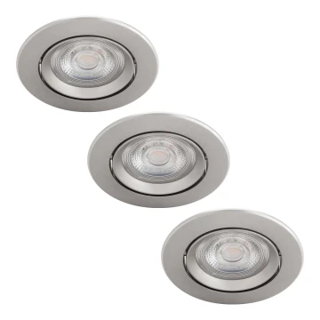 Philips - SET 3x LED Lámpara empotrable LED/4,5W/230V 2700K