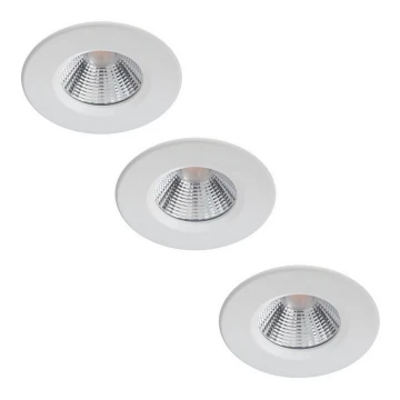 Philips - SET 3x LED Lámpara empotrable regulable para el baño LED/5,5W/230V 2700K IP65