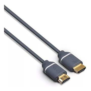 Philips SWV5650G/00 - Cable HDMI con Ethernet, conector HDMI 2.0 A 5m gris