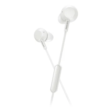 Philips TAE4105WT/00 - Auriculares Bluetooth con micrófono JACK 3,5 mm blanco