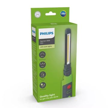 Philips X30SLIMX1 - Linterna LED recargable y regulable XPERION LED/5W/3,7V 500 lm 2500mAh